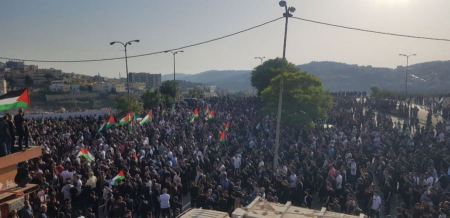 صور وفيديو من وداع شهيد الاقصى محمد كيوان في ام الفحم
